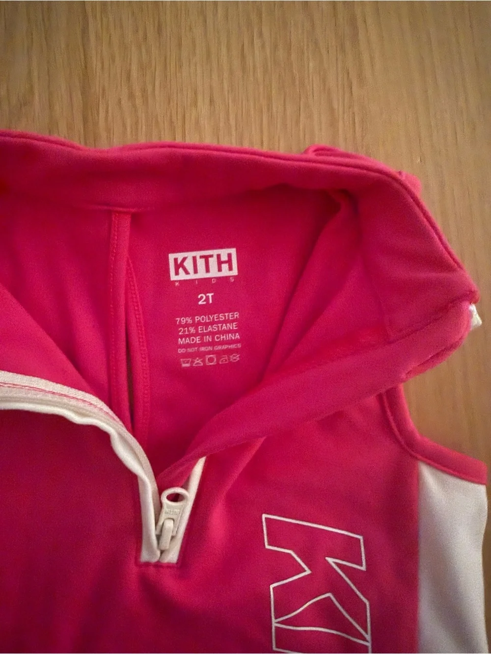 Kith Hot Pink and White Girls' Sleeveless Matching Set